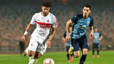 مباراة الزمالك وبيراميدز في الدوري المصري