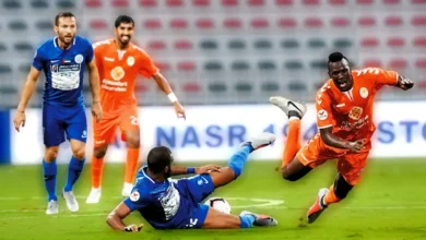 مباراة النصر وعجمان في دوري أدنوك الإماراتي الجولة الخامسة