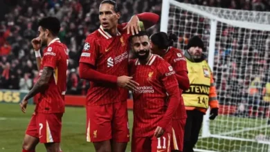 مباراة ليفربول وآيندهوفن في دوري أبطال أوروبا 2025
