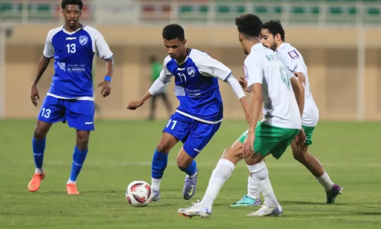 مباراة النهضة وصحم في كأس جلالة السلطان لكرة القدم