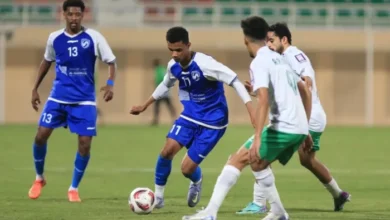 مباراة النهضة وصحم في كأس جلالة السلطان لكرة القدم