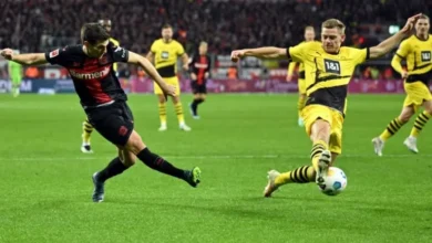 مباراة بوروسيا دوتموند وباير ليفركوزن اليوم في الدوري الألماني