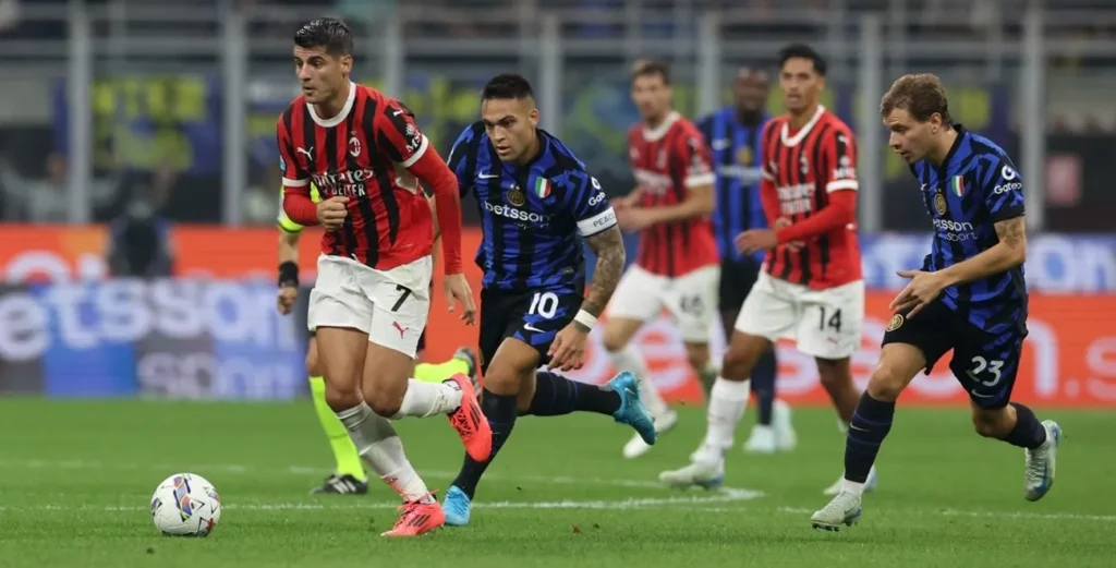 مباراة إنتر ميلان وميلان في نهائي كأس السوبر الإيطالي في السعودية