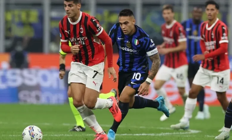 مباراة إنتر ميلان وميلان في نهائي كأس السوبر الإيطالي في السعودية