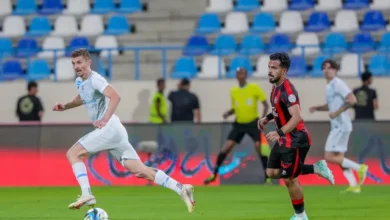 مباراة الرائد ضد الأخدود في دوري روشن السعودي