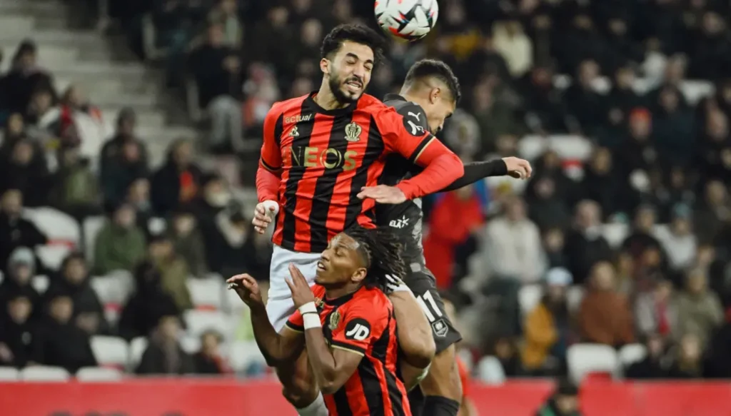 مباراة نيس وريمس بمشاركة محمد عبد المنعم في الدوري الفرنسي