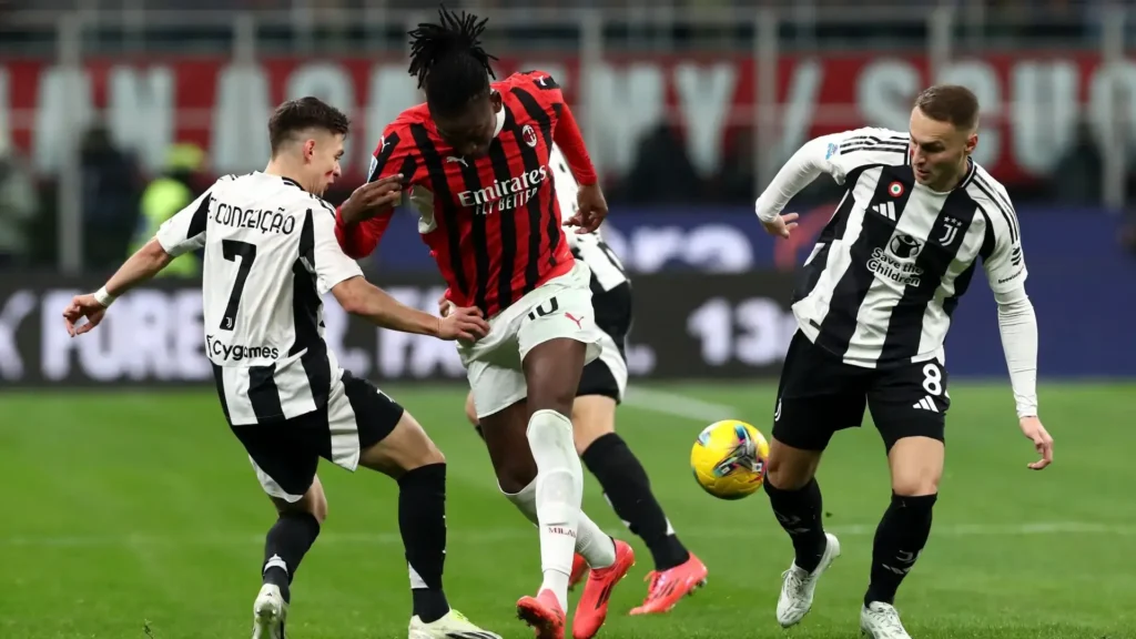 مباراة يوفنتوس وميلان في نصف نهائي كأس السوبر الإيطالي