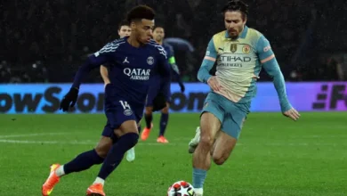 مباراة باريس سان جيرمان ومانشستر سيتي