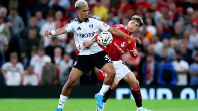 مباراة مانشستر يونايتد ضد فولهام بالدوري الإنجليزي