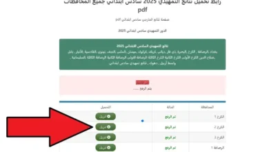 نتائج السادس الابتدائي التمهيدي 2025 في العراق.. رابط الاستعلام عن النتيجة الآن