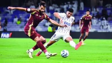 مباراة الكلاسيكو بين العين ضد الوحدة وصدام مثير بين عجمان والنصر في دوري أدنوك للمحترفين