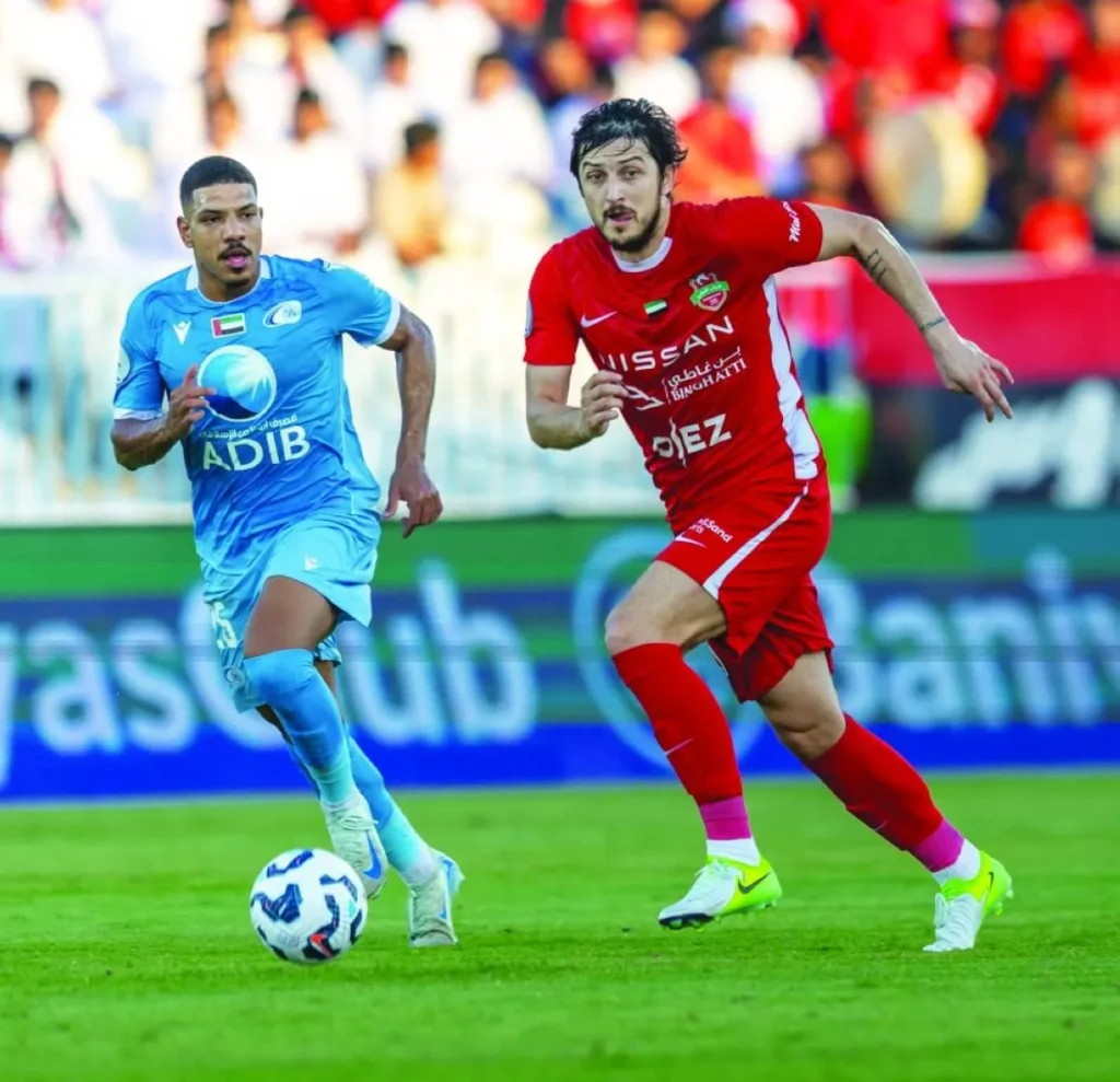 شباب الأهلي يواجه بني ياس على استاد راشد