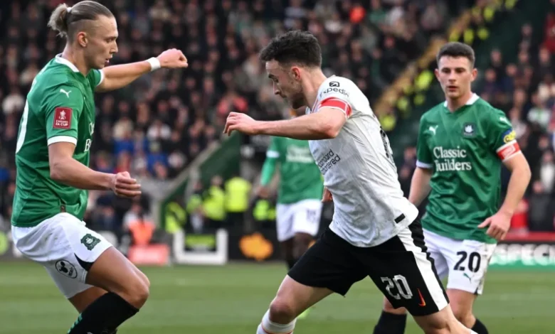 ليفربول يخسر أمام بليموث ويودع كأس الاتحاد الإنجليزي في غياب صلاح