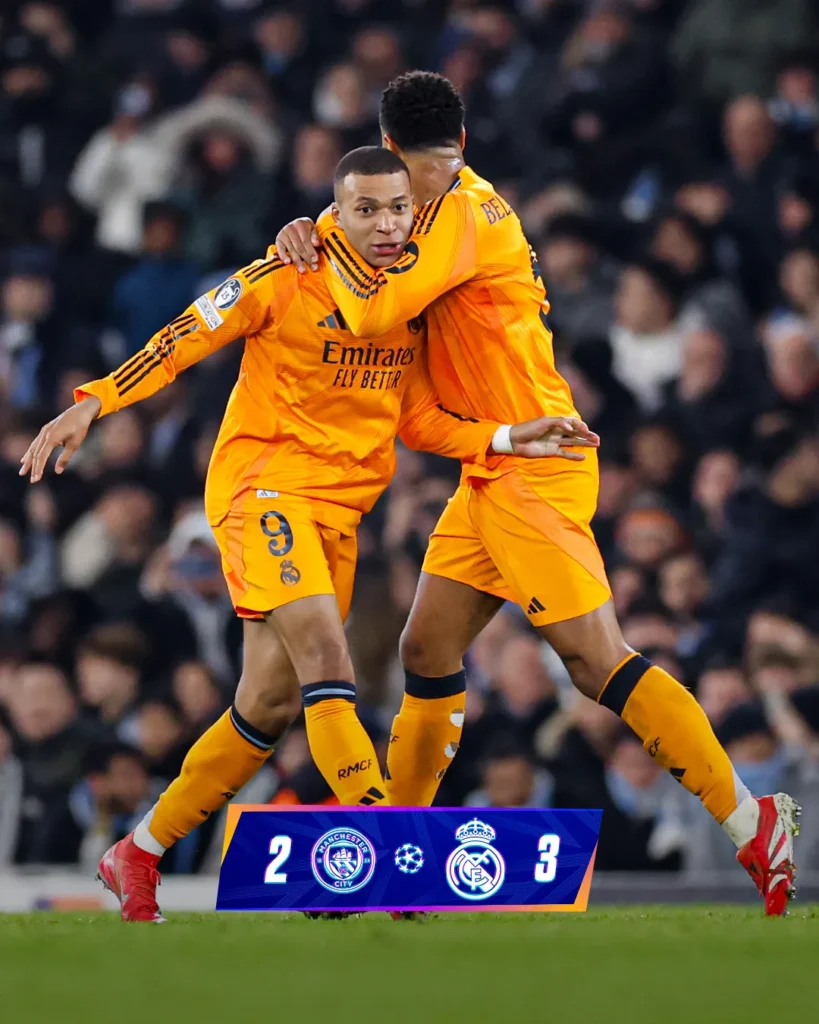 ريال مدريد يكسر عقدة مانشستر سيتي بانتصار مثير في دوري الأبطال