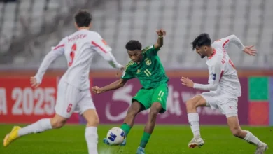 مباراة الأردن ضد السعودية اليوم في الجولة الأولي لكأس آسيا للشباب 1-0