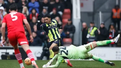 مباراة مانشستر سيتي وليتون أورينت 2-1 عمر مرموش