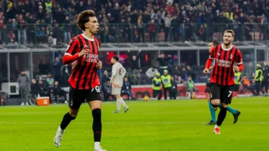 مباراة ميلان وفينورد في مباراة ذهاب ملحق دوري أبطال أوروبا