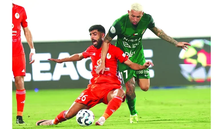 شباب الأهلي يواجه عجمان في قمة الجولة 15 من دوري أدنوك للمحترفين 2024/2025