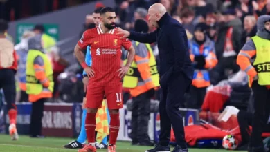 محمد صلاح والمدرب سلوت