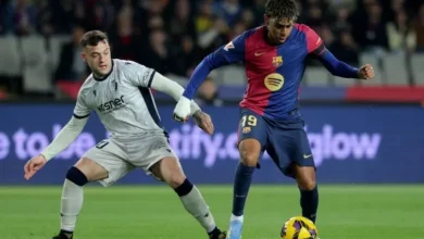 مباراة برشلونة ضد أوساسونا اليوم 3-0 في مباراة الجولة 27 من الدوري الإسباني
