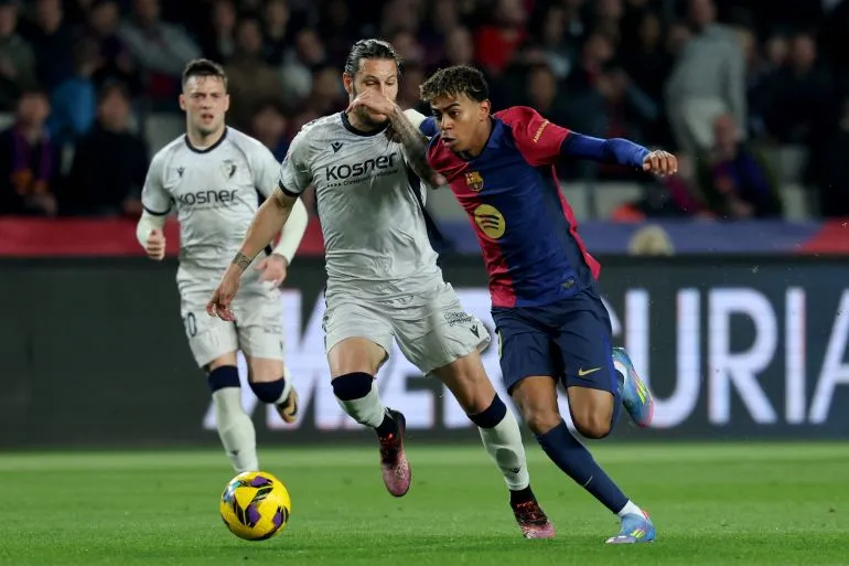 برشلونة وجيرونا الآن في الدوري الإسباني