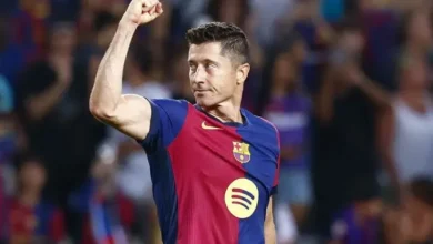 ليفاندوفسكي يقود هجوم البارسا في مواجهة غيرونا في الدوري الإسباني