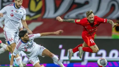 مباراة شباب الأهلي والشارقة في إياب نصف نهائي كأس مصرف أبوظبي الإسلامي