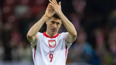 روبرت ليفاندوفسكي لاعب منتخب بولندا