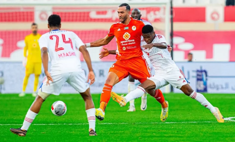 الشارقة وعجمان مباراة حاسمة في الدوري الإماراتي للمحترفين