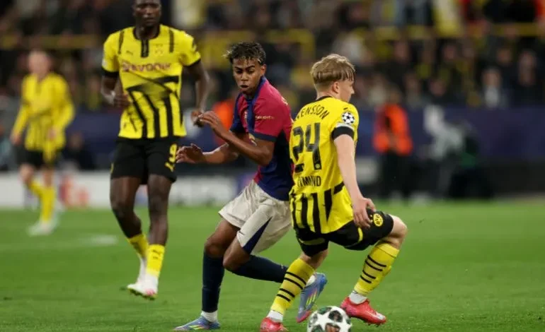 ملخص تأهل برشلونة أمام دورتموند.. غيراسي يتألق وبرشلونة يعبر لنصف النهائي