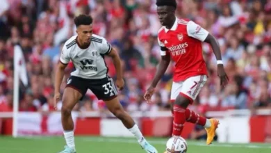 مباراة آرسنال وفولهام في الدوري الإنجليزي