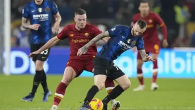 مباراة إنتر ميلان ضد روما في الجولة 34 الدوري الإيطالي