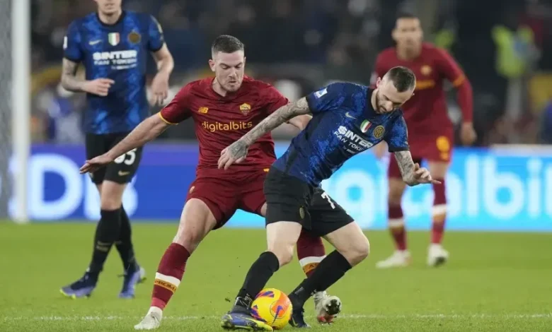 مباراة إنتر ميلان ضد روما في الجولة 34 الدوري الإيطالي