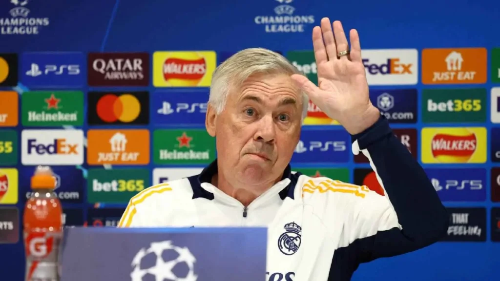 أنشيلوتي يعلن غياب 5 لاعبين عن الريال لمواجهة آرسنال في دوري أبطال أوروبا