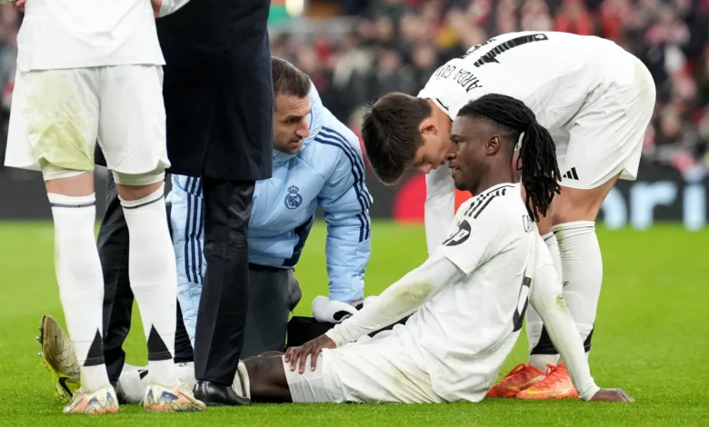 إصابة إدواردو كامافينغا تهدد مشاركته في نهائي كأس ملك إسبانيا ضد برشلونة