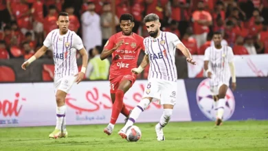 مباراة العين ضد شباب الأهلي اليوم في كلاسيكو دوري أدنوك الإماراتي