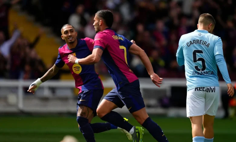 ملخص ريمونتادا برشلونة المجنونة ضد سيلتا فيغو.. انتصار قاتل في الوقت الضائع بالدوري الإسباني