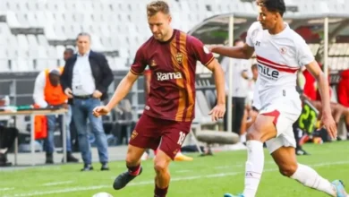 مباراة الزمالك وستيلينبوش اليوم (0-1) في إياب الكونفدرالية