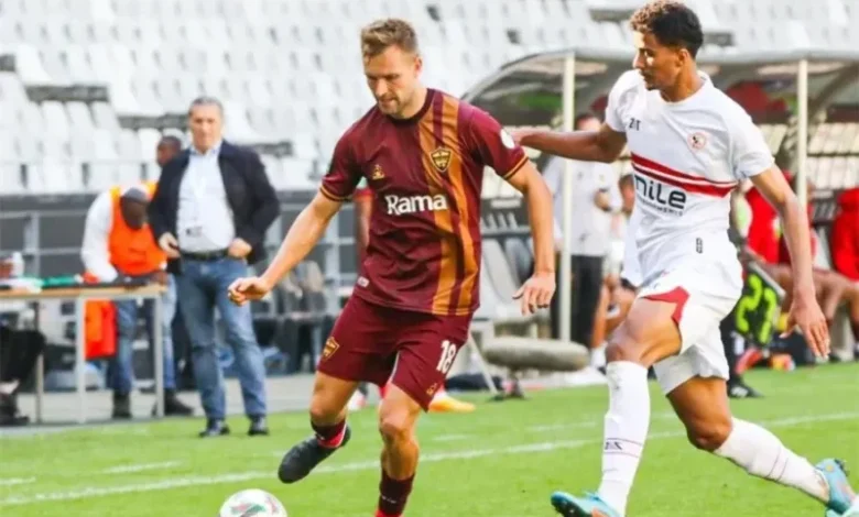 مباراة الزمالك وستيلينبوش اليوم (0-1) في إياب الكونفدرالية