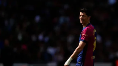 روبرت ليفاندوفسكي لاعب برشلونة