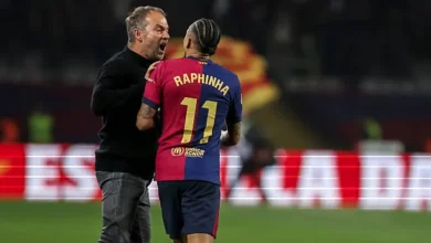 رافينيا مع المدرب هانز فليك