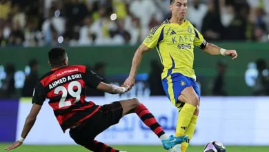 رونالدو يتألق بثنائية ويقود النصر للفوز على الرياض في دوري روشن السعودي