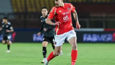 جراديشار لاعب النادي الأهلي من مباراة الأهلي ضد البنك المصري اليوم في دوري نايل المصري 2025