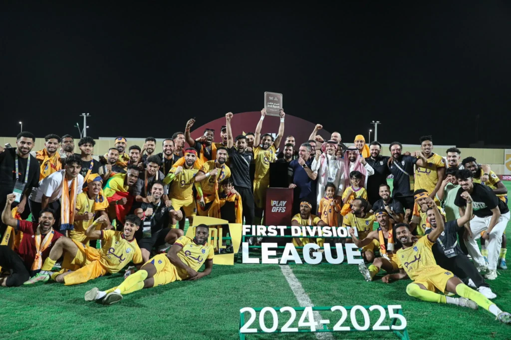 الحزم يعود إلى دوري روشن السعودي بعد فوزه على العدالة في ملحق الصعود