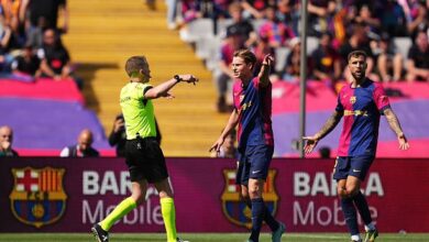 حكم مباراة برشلونة ضد ريال مدريد