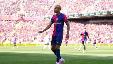 لامين يامال من مباراة برشلونة ضد ريال مدريد 4-3 اليوم في كلاسيكو الدوري الإسباني