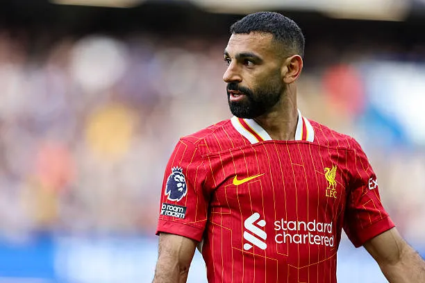 محمد صلاح لاعب نادي ليفربول من مباراته ضد آرسنال في الدوري الإنجليزي