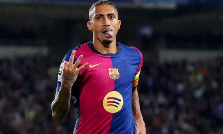 رافينيا لاعب برشلونة حتي 2028