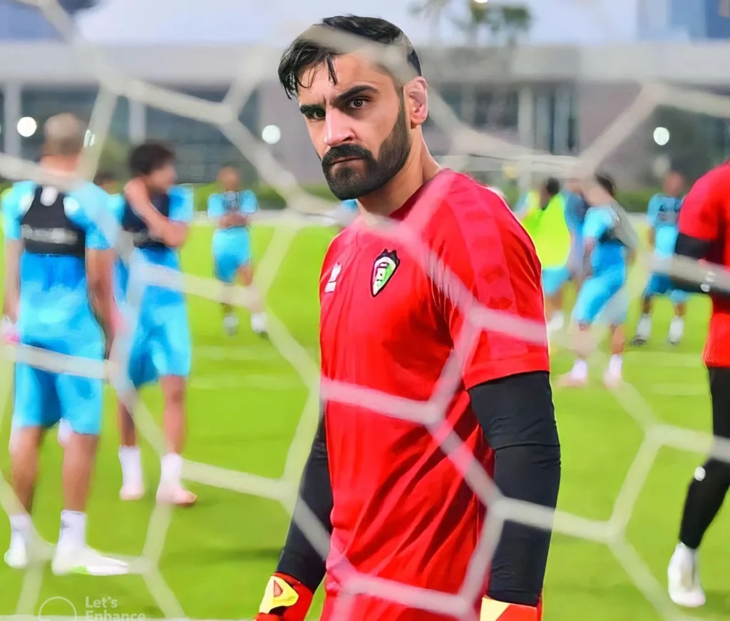 الحارس سليمان عبد الغفور لاعب العربي الكويتي