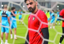 الحارس سليمان عبد الغفور لاعب العربي الكويتي